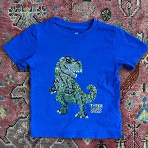 H&M Royal Blue T-Rex Kids Tee